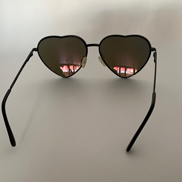 Betsey Johnson Heart-Shaped Sunglasses - Orange Tint - Picture 2 of 7